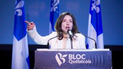 Gabriel Ste-Marie n'a pas mâché ses mots lorsqu'il s'est adressé à la presse avec six de ses collègues mercredi après-midi. Photo : Radio-Canada
