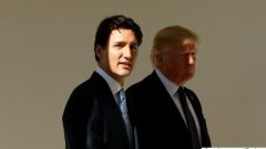 Le président américain Donald Trump et le premier ministre Justin Trudeau lors de leur rencontre de lundi, à Washington. (Photo: Kevin Lamarque/Reuters)