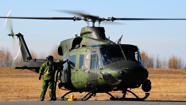 Un hélicoptère Griffon CH-146 des Forces canadiennes