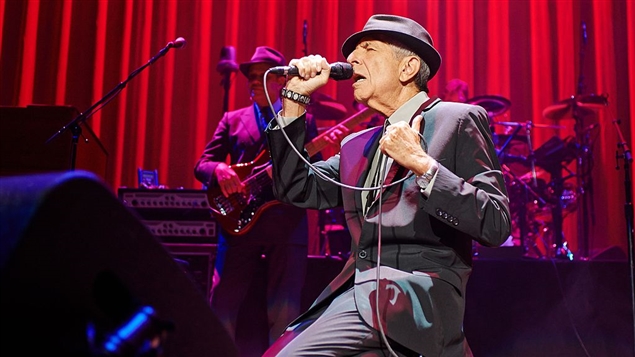 Leonard Cohen en concert Photo Credit: AFP