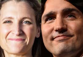 Chrystia Freeland et Justin Trudeau - Photo CBC