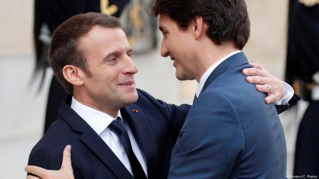 Emmanuel Macron et Justin Trudeau - Photo : Reuters