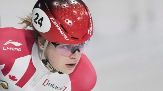 Kim Boutin, patineuse de vitesse courte piste.