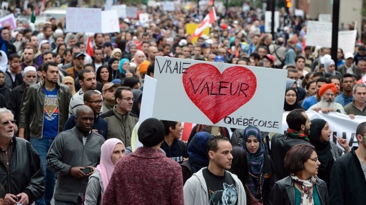 Manifestation anti-charte des valeurs québécoises - Ryan Remiorz/La Presse Canadienne