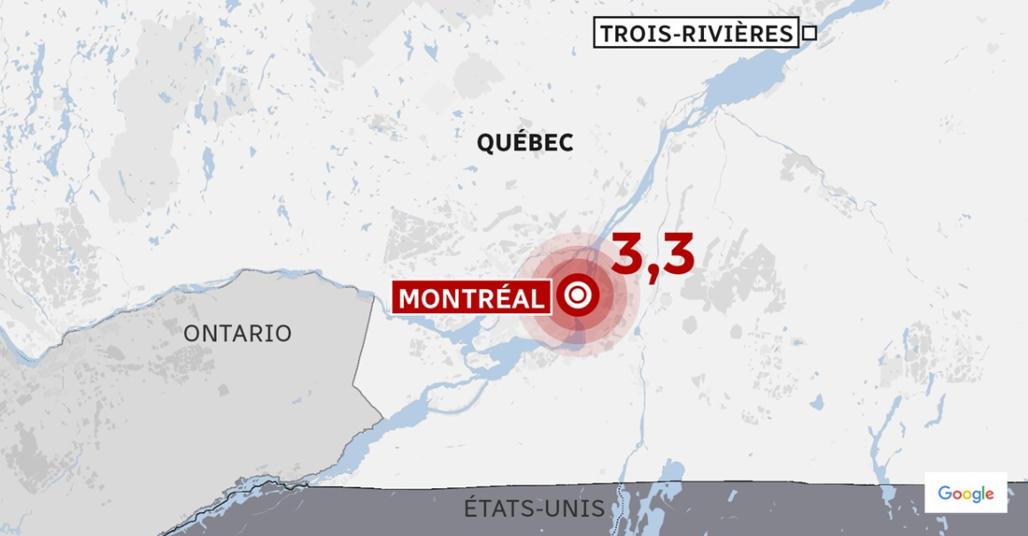 La Terre A Tremble A Montreal Une Secousse De Magnitude 3 3 Rci Francais