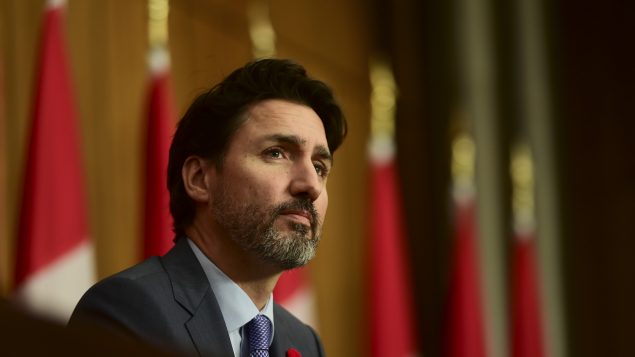 Justin Trudeau: ‎«un processus électoral est en cours aux États-Unis. Et évidemment, comme tout le monde, nous ‎allons continuer de le suivre et de regarder attentivement ce qui se passe.»‎ - Photo (archives) Ottawa 30.10.2020 . Sean Kilpatrick / La Presse canadienne