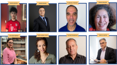 Les lauréats de gauche à droite. En haut : Hakim Amrandi. Karim Ouadia. Elmehdi Ait Nouri. Nadia Ghanem. En bas : Rym Ben ‎Berrah. Fayza Abdellaoui. Yacine Boumghar. Zaki El Haffaf. ‎ Photo : FCA