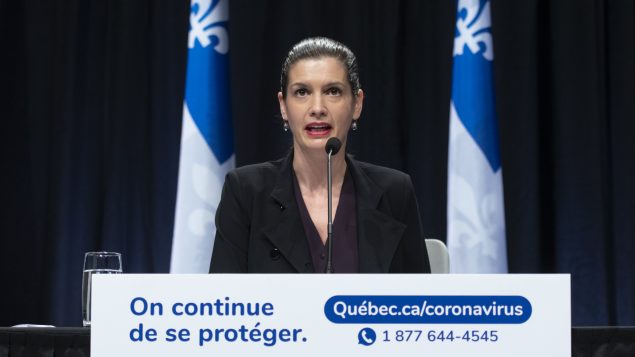Geneviève Guilbault, vice-première ministre et ministre de la sécurité publique du Québec - Archives 07.01.2021 - La Presse Canadienne / Jacques Boissinot
