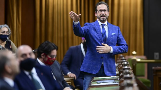 La motion demandant au gouvernement l’octroi de la citoyenneté canadienne à Raif Badawi a été proposée par le Bloc québécois - Sur la photo : Yves-François Blanchet, chef du Bloc québcois - Ottawa / 26.01.2021 / La Presse Canadienne / Sean Kilpatrick
