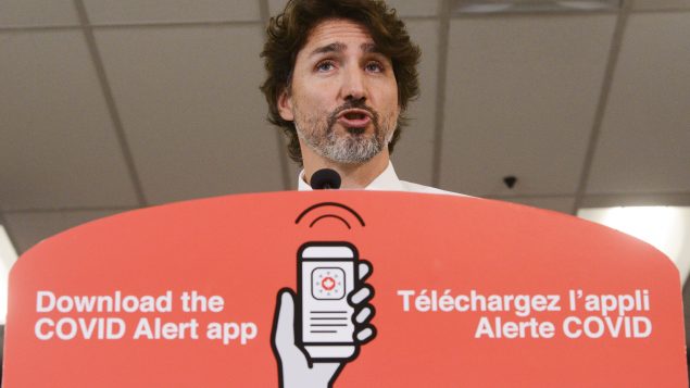 L'application Alerte COVID est déployée dans neuf provinces canadiennes - Photo (archives) : La Presse Canadienne / Sean Kilpatrick