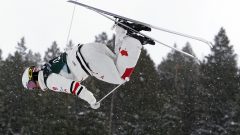Mikaël Kingsbury s’offre avec cette victoire un sixième titre mondial depuis 2012. Il a déjà réalisé un doublé à Deer Valley en Utah aux États-Unis, en 2019 (sur la photo) - AP Photo / Rick Bowmer