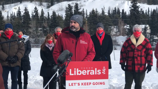 Le premier ministre libéral du Yukon, Sandy Silver s’est dit confiant et prêt pour cette élection bien qu’elle se déroule en pleine pandémie de la COVID-19 - Photo : Danielle d'Entremont / CBC / 12.03.2021