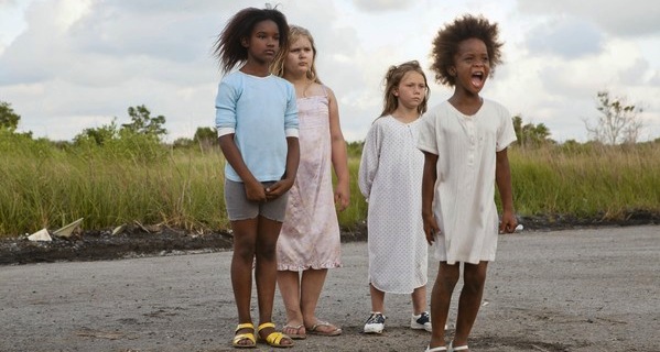 Actress Quvenzhane Wallis as "Hushpuppy" on the set of the movie BEASTS OF THE SOUTHERN WILD. Photo Credit: Jess Pinkham