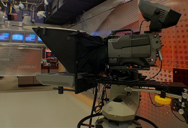 The Radio-Canada studio in Ottawa (Patrick Pilon)