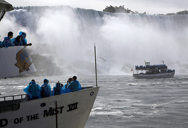 The Maid of the Mist can get very close to Niagara Falls. The first boat of this kind was commissioned in 1846. (Canadian Press)