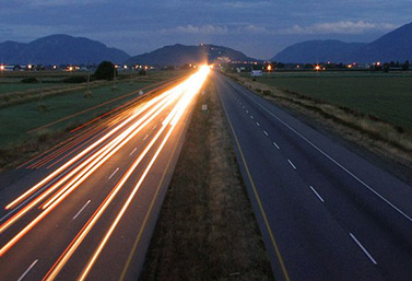 La autopista Transcanadiense de la costa oeste de Canadá a orillas del océano Pacífico (Stephen Edwards)