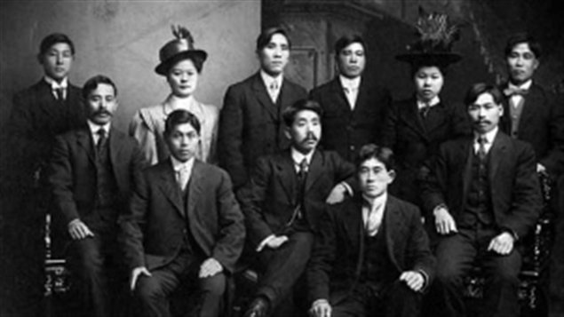 This portrait of Chinese men and women in Vancouver is part of the archives at the University of British Columbia. On Thursday, the provincial government apologized to the Chinese community for past policies that once targeted immigrants and residents.  Photo Credit: Courtesy University of British Columbia