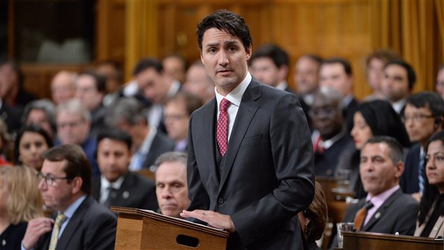 Prime Minister Justin Trudeau formally apologizes for a 1914 government decision that barred most of the passengers of the Komagata Maru from entering Canada, in the House of Commons on Parliament Hill in Ottawa on Wednesday, May 18, 2016. Photo Credit: PC / Adrian Wyld