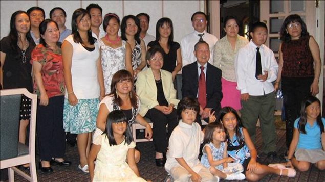 Tres generaciones de Nguyen en Quebec