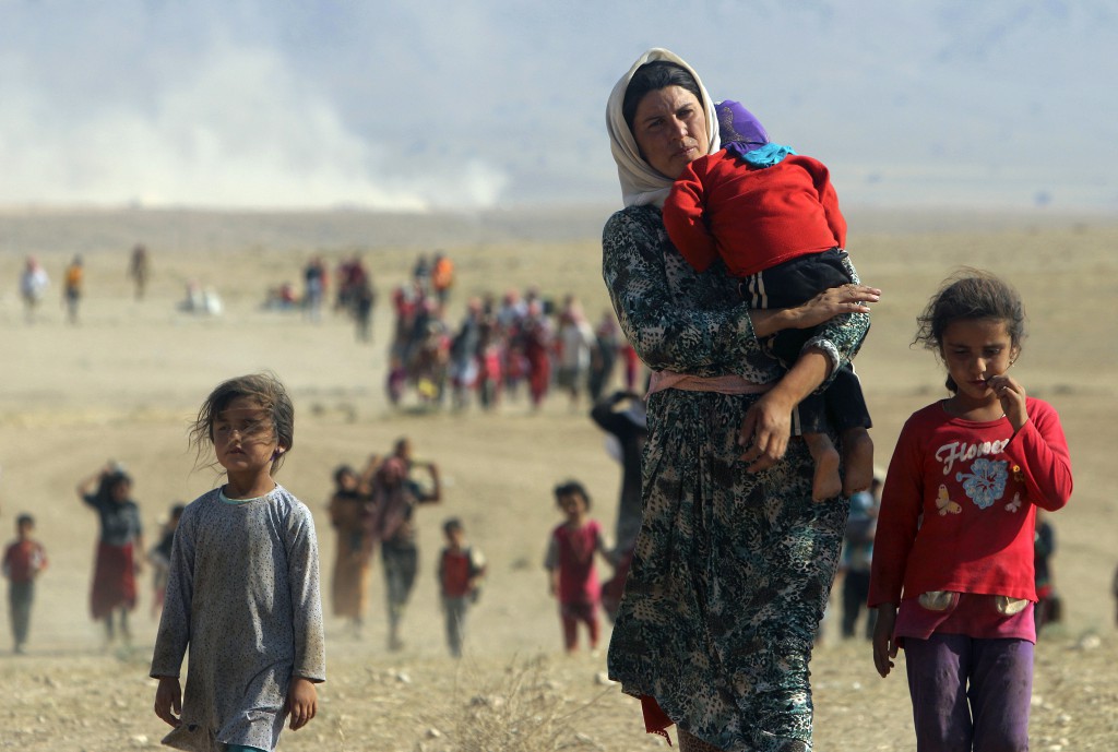 逃避“伊斯兰国”武装的伊拉克雅兹迪人-Reuters/Stringer Iraq