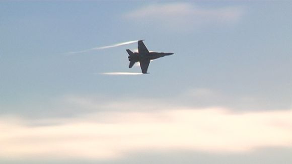 A Finnish Air Force Hornet fighter. Image: Kati Rantala / Yle  