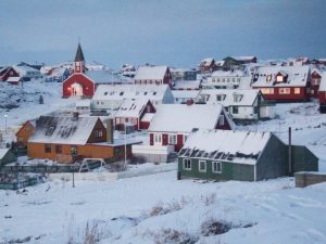 Nuuk is the capital of Greenland. Fifteen thousand very kind and generous souls who speak English, Danish and Greenlandic, the Inuit dialect there. 87% of the population of Denmark is Inuit. Photo: Marie Wadden