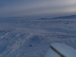 Arctic landscape in northeast Baffin Island.