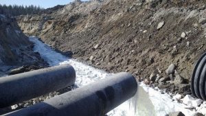 Talvivaara’s latest application relates to the release of over 107 lorry loads of additional water per hour. (Heikki Rönty / Yle)