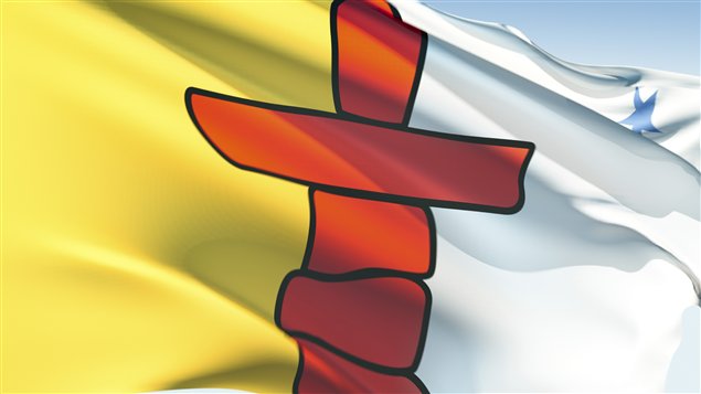 The Nunavut flag. A recent report states not enough has been done in areas such as the collection and sharing of information about at-risk youth. (iStock)
