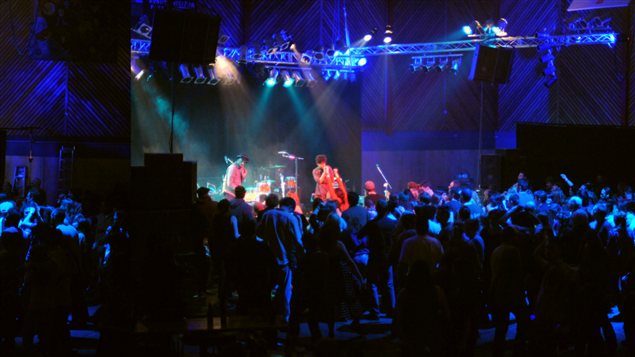 Un des concerts du festival Frostbite de Whitehorse en 2011. (frostbitefest.ca / Radio-Canada.ca)