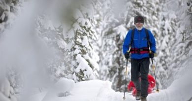 L'ultra-marathonien arctique James Binks lors de l'édition 2013 du Arctic Ultra Marathon. (Martin Hartley / Radio-Canada)