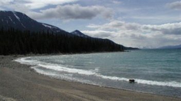 Le site d'Atlin Lake au Yukon (Gouvernement du Yukon)