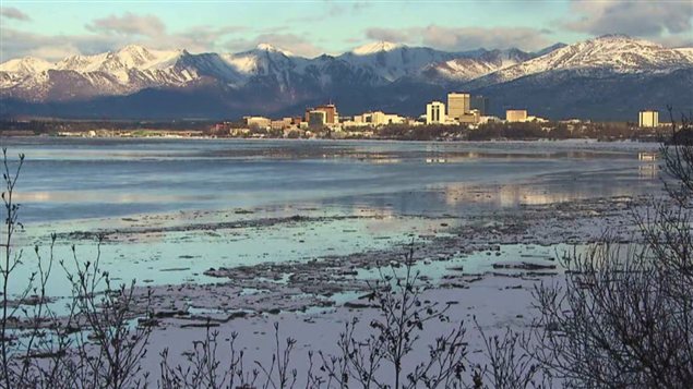 Anchorage sur le golfe Cook en Alaska. (Radio-Canada)