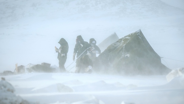 160 militaires réservistes canadiens et américains prennent part à l’exercice « Guerrier Nordique » jusqu’au dimanche 9 mars. (Gracieuseté, Cpl Valérie Villeneuve)