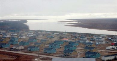 La communauté autochtone de Kashechewan, sur la côte ouest de la baie James. (La Presse Canadienne)