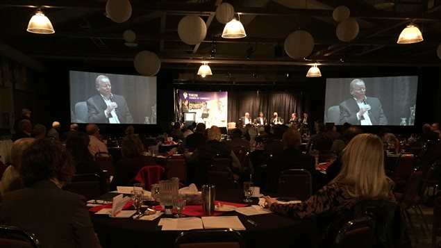 Plus de 200 délégués se sont donnés rendez-vous à la conférence Opportunities North 2015. (Claudiane Samson/ ICI Radio-Canada)