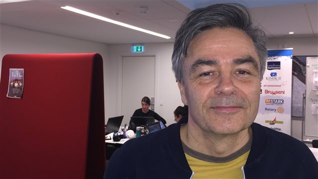 Anders Stenbakken, PDG de Visit Greenland, l'organisation touristique publique, a voulu utiliser les Jeux de l'Arctique comme un moyen de promotion pour la destination et la société groenlandaises. (Claudiane Samson/ ICI Radio-Canada)