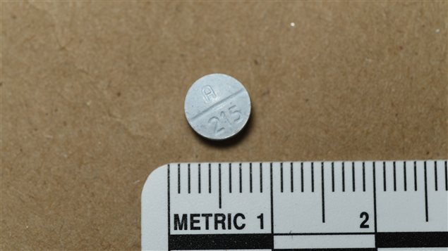 Le Fentanyl est un narcotique 40 fois plus toxique que l'héroïne. Photo : Police de Québec