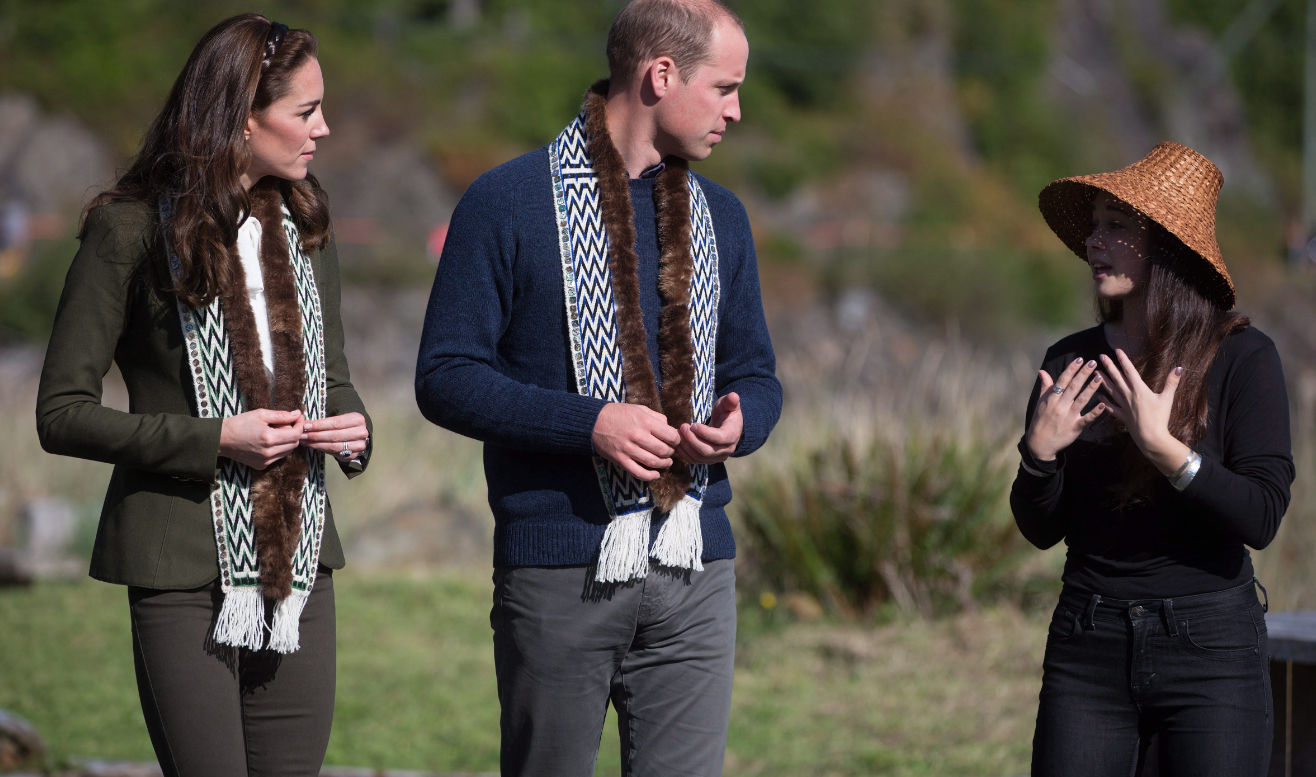 Le duc et la duchesse de Cambridge dans l'archipel de Haida Gwaii en Colombie-Britannique le 30 septembre 2016. (Darryl Dyck/La Presse Canadienne)