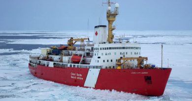 Image d'un brise-glaces dans l'eau