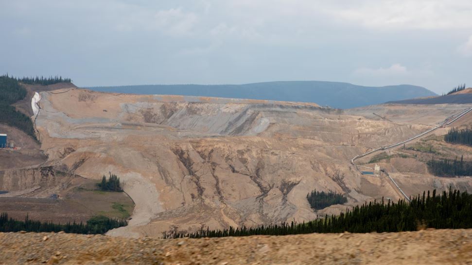 Vue d'une mine