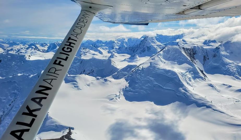 Vue du ciel à partir d'un avion