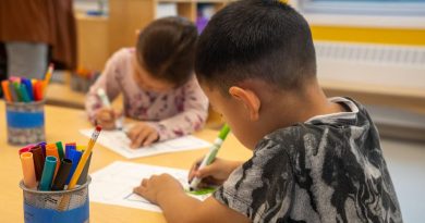 Deux enfants dessinent