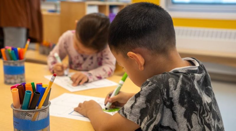 Deux enfants dessinent