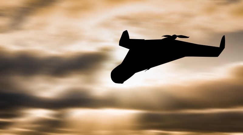 Image floue d'un drone
