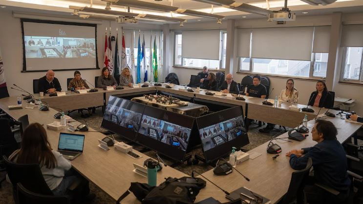 La salle de conférence de l'Administration régionale Kativik.