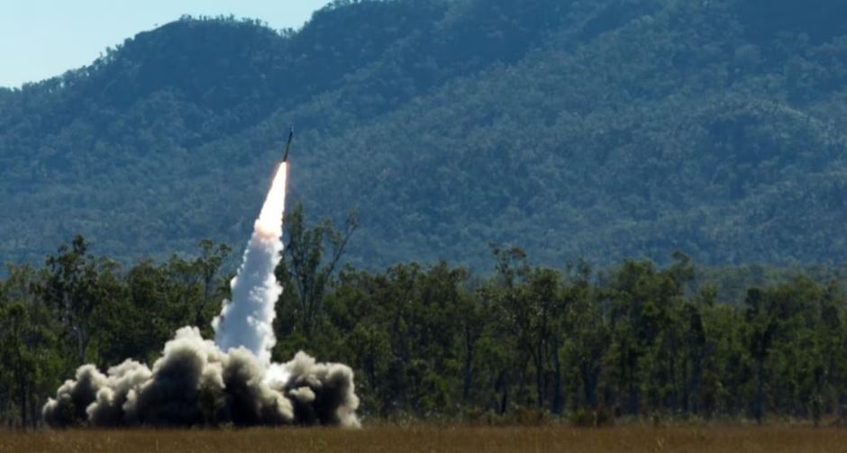 Un missile américain est lancé à Queensland, en Australie, en 2021.
