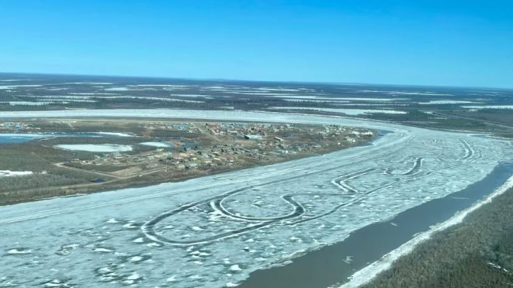 La communauté d'Aklavik, dans les Territoires du Nord-Ouest du Canada.