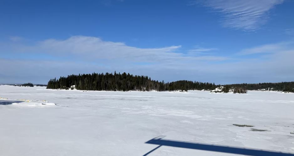 Un lac gelé.
