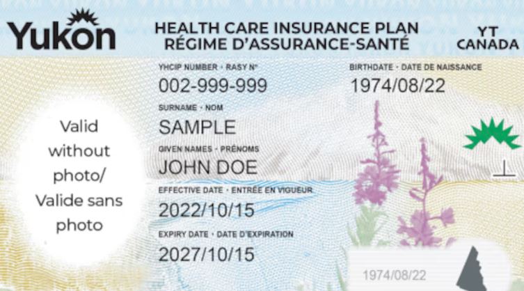 La nouvelle carte d'assurance-santé du Yukon.